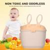 Portable Baby Milk Powder Box Bunny Ears Shaped Food Snack Storage Sealed PP Box With SpoonYellow