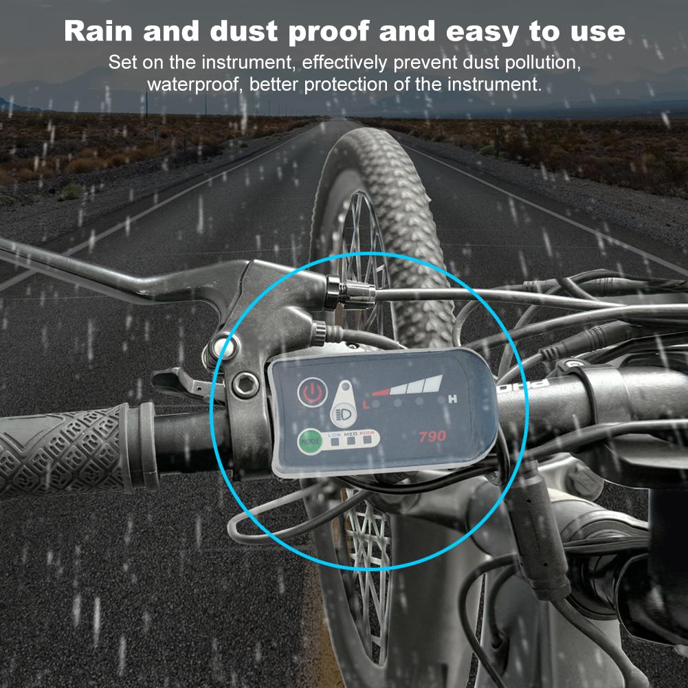 Silikon Elektrisches Fahrrad Geschwindigkeitsregler Instrumentenabdeckung Wasserdicht E-Bike Monitor Abdeckung Staubdicht für 790 810 880 Display Bildschirm