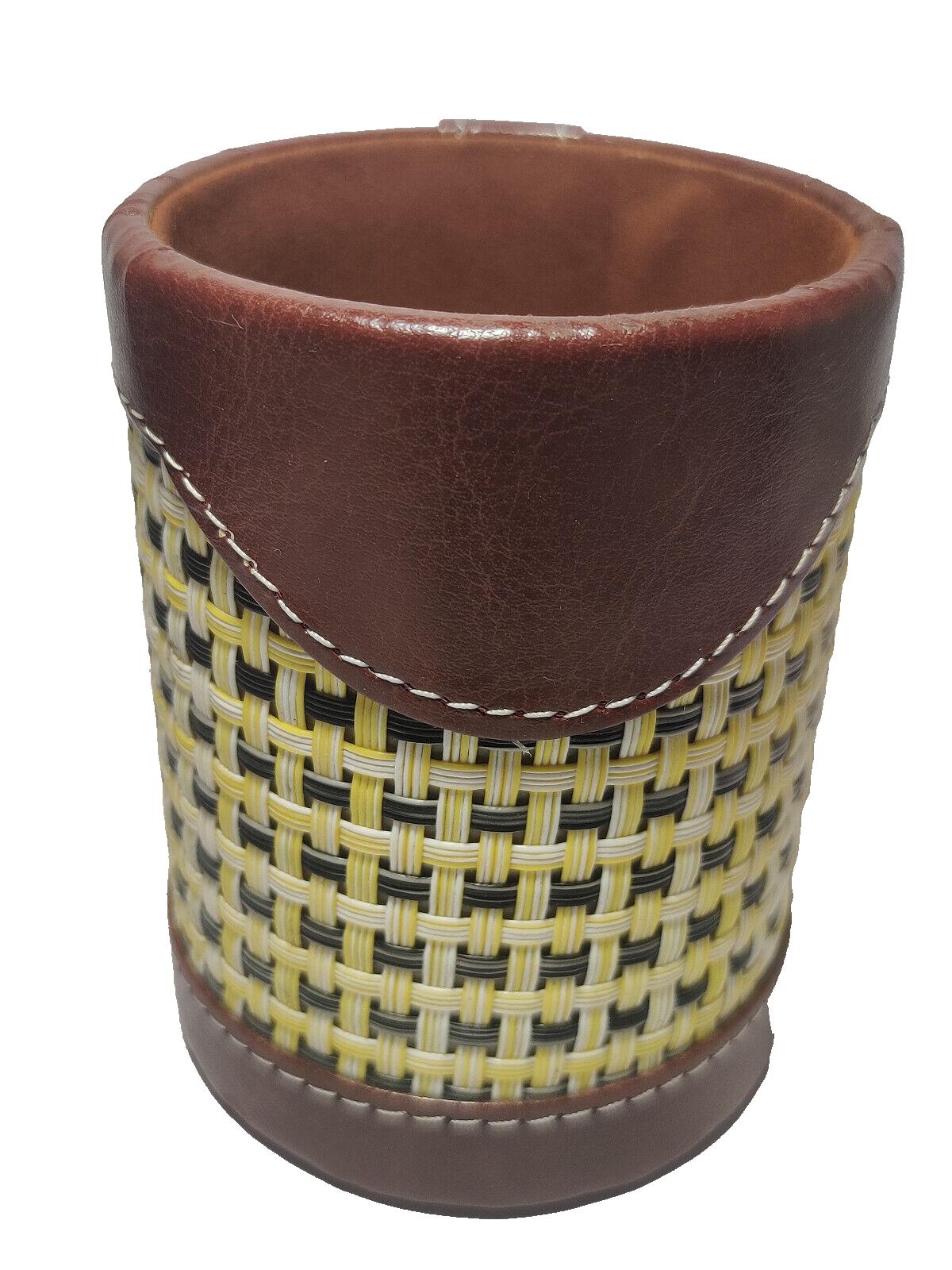 @Leather Multipurpose Pen And Pencil Stand Holder o684 VD-360-60%OFF