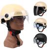 1 Piece 3C Certified Men'S And Women'S Adult Cartoon Electric Bicycle Motorcycle Half Helmet With Goggles Bicycle Safety Helmet