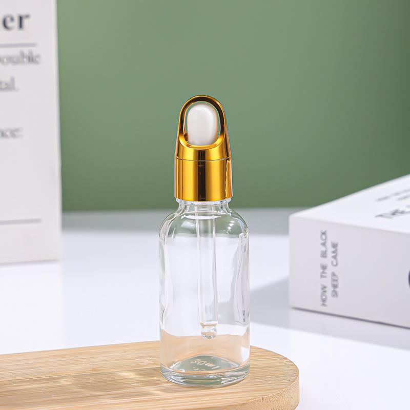Clear Glass Dropper Bottle for Essential Oils and Skincare Serums
