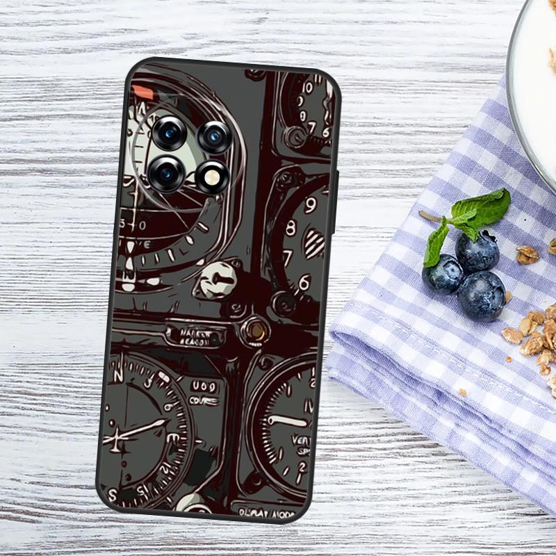 Flight Instruments Case For OnePlus Nord 5 CE 3 4 Lite N20 N30 OnePlus 15 15R 13 13T 10T 10 11 12 12R 13R Cover