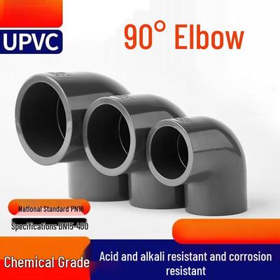DN100 PN10 UPVC 90-Degree Elbow Pipe Fitting