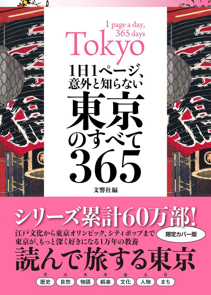 One page per 365 surprising facts about Tokyo day,