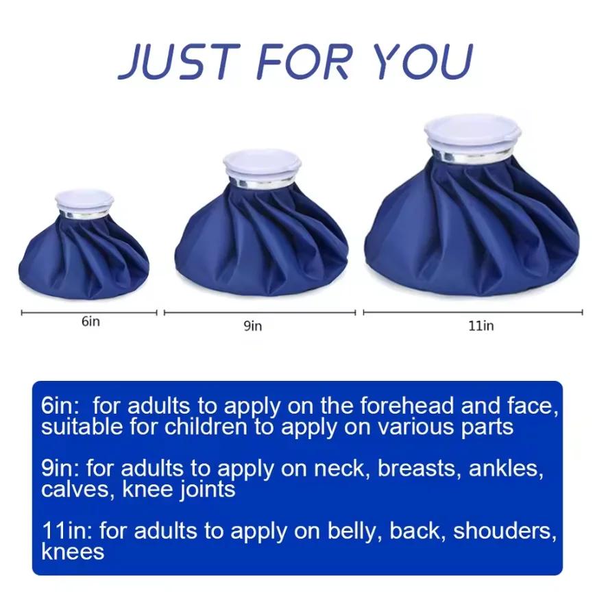 Reusable Various Sizes Medicla Ice Pack for Knee Head Leg Breathable Material Cooler Bag Pain Relief Injury Care Cold Therapy