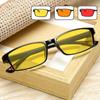 Y3017 Men's Night Vision & Anti-Blue Light Glasses, Clear Lenses for Screen Use and High Beam Protection While Driving