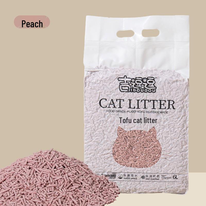 Tofu Cat Litter 6L: Dust-Free, Deodorizing Green Tea Scent, Water-Absorbing, Clumping, Pet-Safe Litter