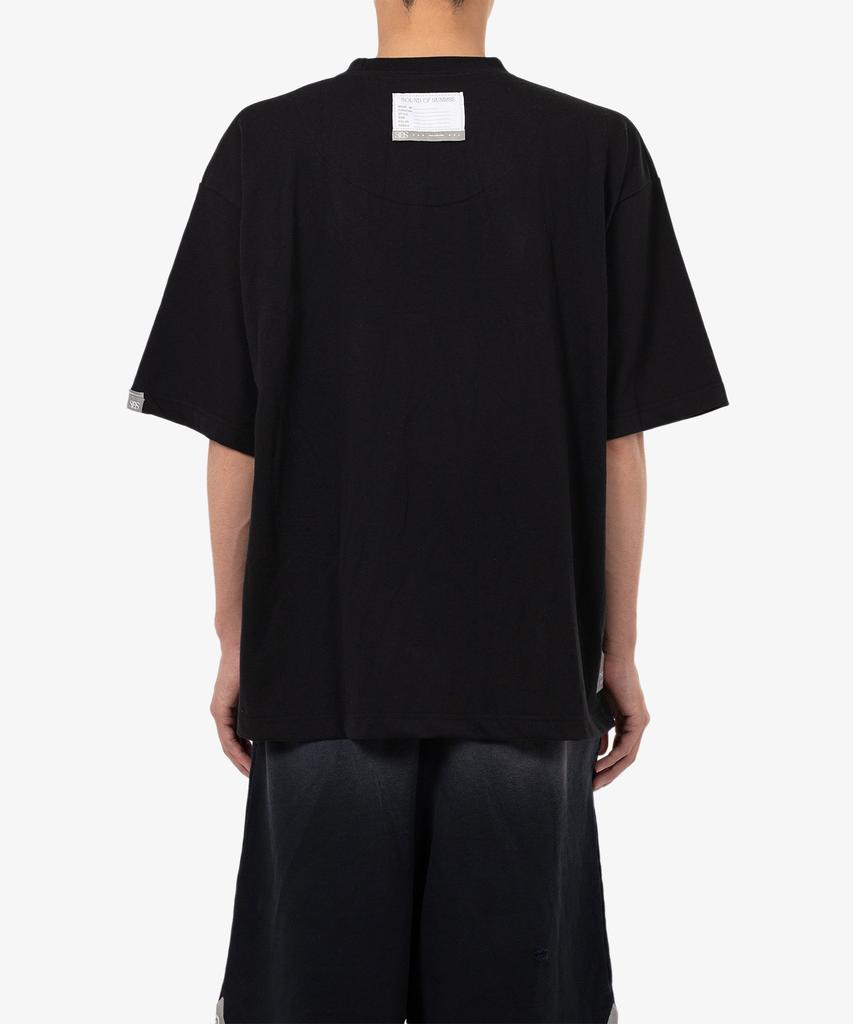 Saundeuobeuseonlaijeu Printed T-Shirt Black