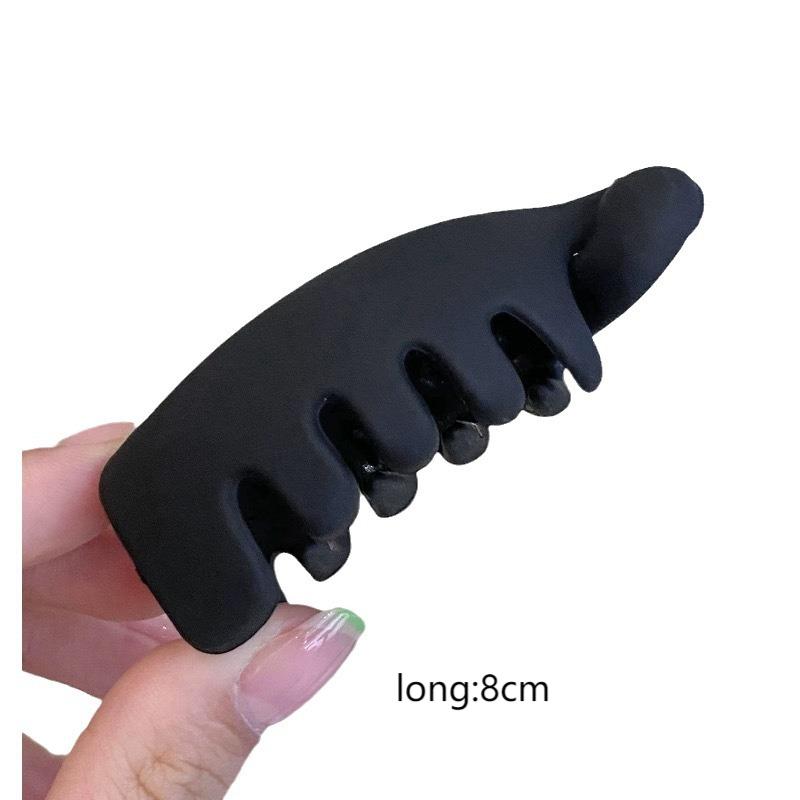 Matte Banana Hair Claws for Women Vertical Twist Clip Korean Fashion High Ponytail Fixed Hair Clip Hairstyle Hair Accessory