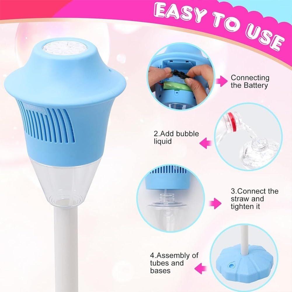 Automatic Bubble Maker Rechargeable Bubble Garden Lamp Hot Bubble Torch  for Wedding