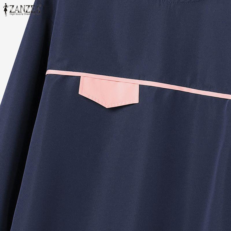 ZANZEA Women Long Sleeve Blouse and Long Skirts Casual Two Piece Suit Sets