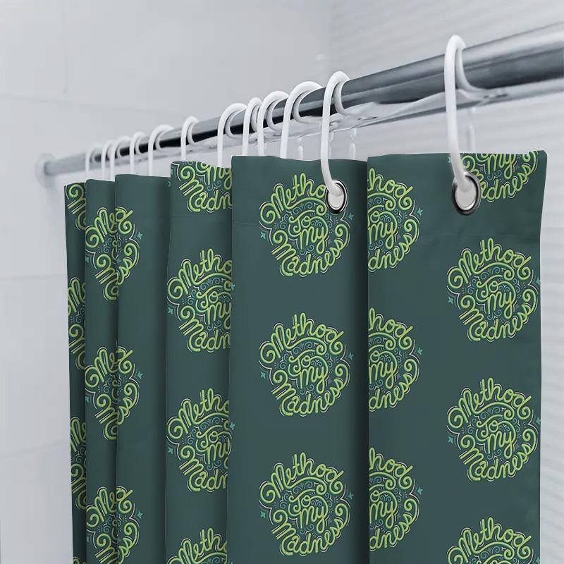 Floral Shower Curtain Botanical Pattern Bathroom Decor Waterproof Fabric Vintage Farmhouse Style Backdrop Home Textile