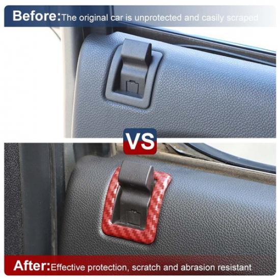 4Pcs Door Lock Pin Frame Decor Bezel Trim Cover For Chevy Tahoe Suburban 2007-13