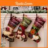 Christmas Decor Christmas Stockings With Cartoon Santa For Holiday Gift Bags