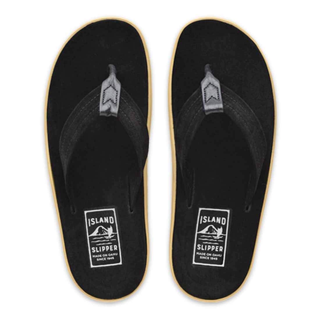 

Унисекс замшевые пляжные сандалии из кожи от Hawaii PT203SL US9 [Island Slippers] ЧЕРНЫЙ/ЧЕРНЫЙ (27,0 см) [Использовал]