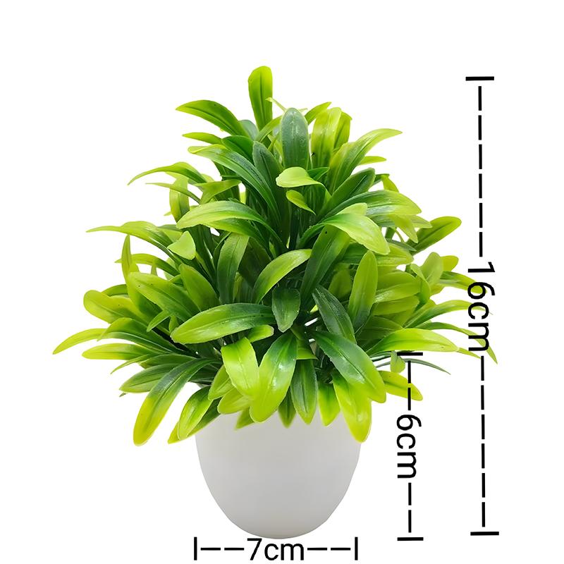 Artificial Plastic Plants Bonsai Small Tree Pot Fake Plant Potted Flower Home Room Table Decoration Garden Arrangement Ornaments