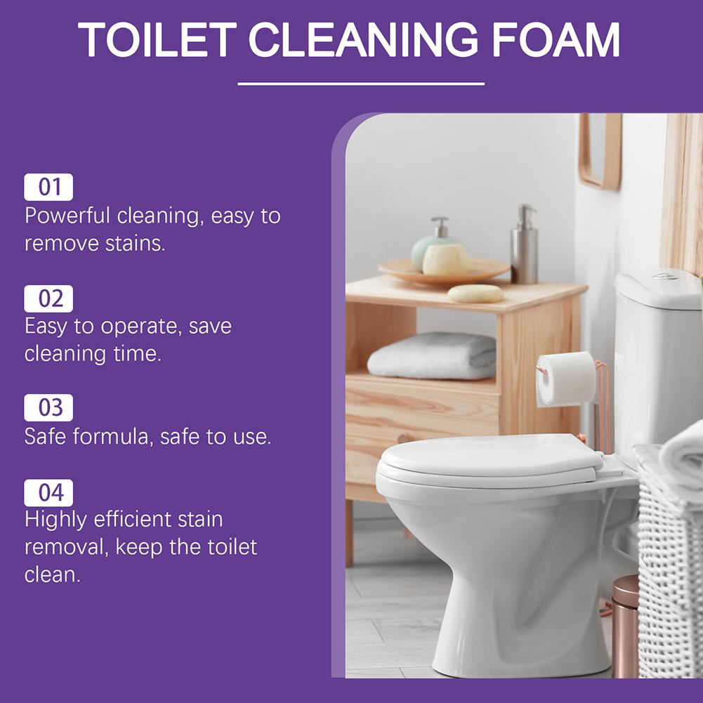 Foam Toilet Bowl Cleaner Deep Descaling Stain Remover Bathroom Supplies