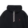Polo Ralph Lauren Logo Embroidered Solid Color Pullover Hoodie Men Hoodies Black 710766778-008