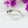 Moonstone Ring, Dainty Ring, 925 Sterling Silver Handmade Bohemian Ring, Round Ring, Birthday Gift, Gemstone Ring