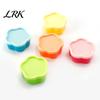 Dustproof Snack Containers 5Pcs Mini Storage Box with Lids, Stackable Plastic Containers, Reusable Heart/Square/Flower Shape Food Organizer