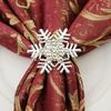 Kitchen Restaurant Table Decoration Snowflake Napkin Buckle Napkin Rings