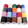 10 Meter Koreanischer Wachsfaden, Mehrfarbiges PU-Leder, Gummianhänger Lederschnur, Halskette, Armband, Anhänger, Schnur ohne Kern
