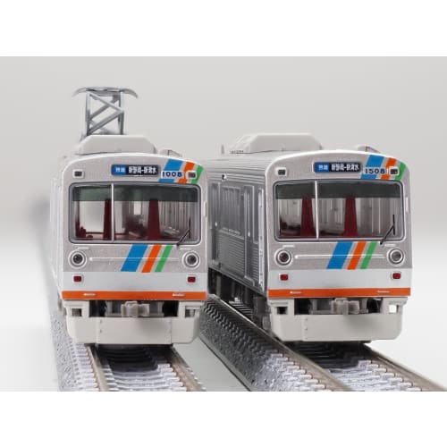Tomytec Railway Collection Tetsuro Shizuoka Railway 1000 Series "Thank You" 1008 Formation, 2-Car Set, Diorama Supplies, 334095