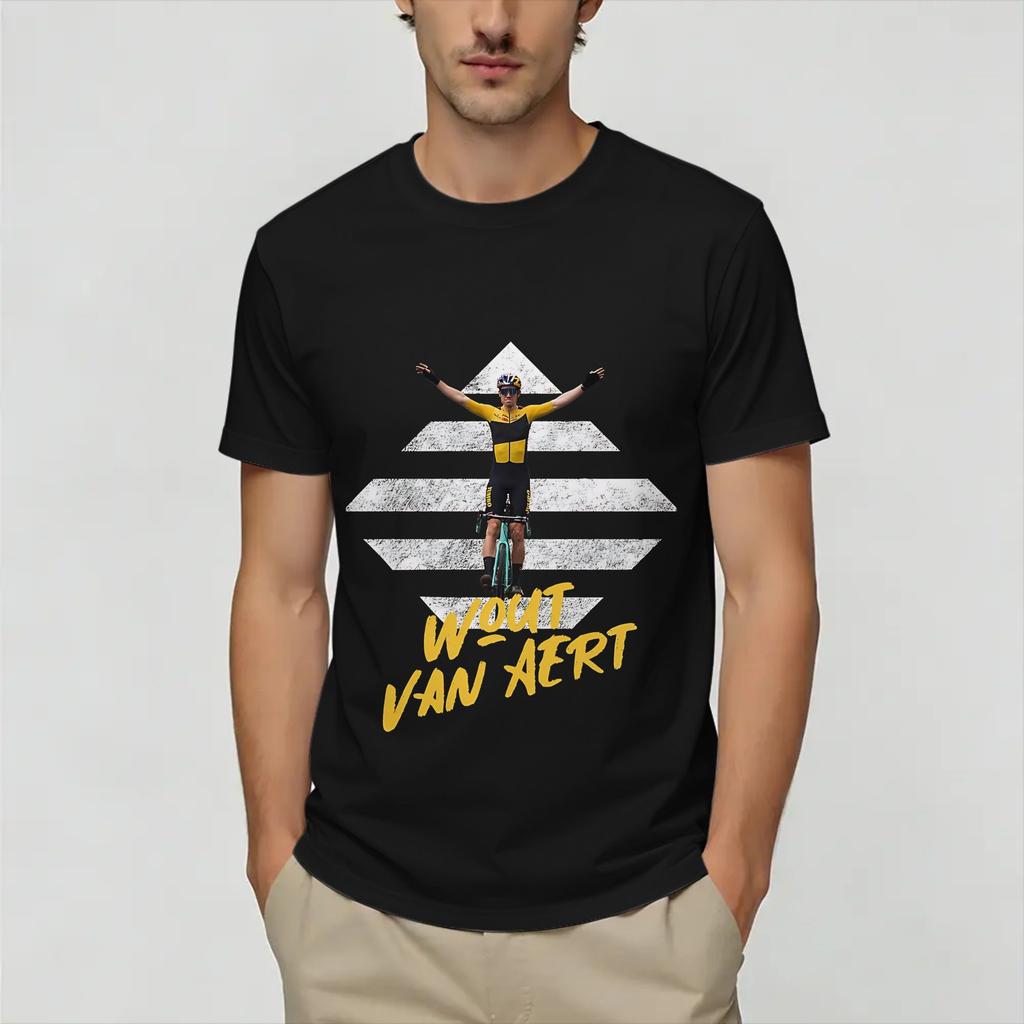 Wout Van Aert T Shirt Summer Pure Cotton Tshirts For Unisexs Leisure Design Tshirt Short Sleeve Y2k Casual Top Tees
