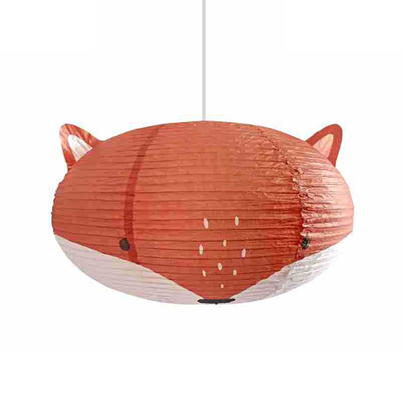 

1 шт. DIY бумажный потолочный светильник для спальни, гостиной, столовой, освещение, абажур в виде лисы, украшение для дома, 3 стиля