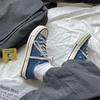 Canvas shoes student women's shoes navy blue casual shoes 18