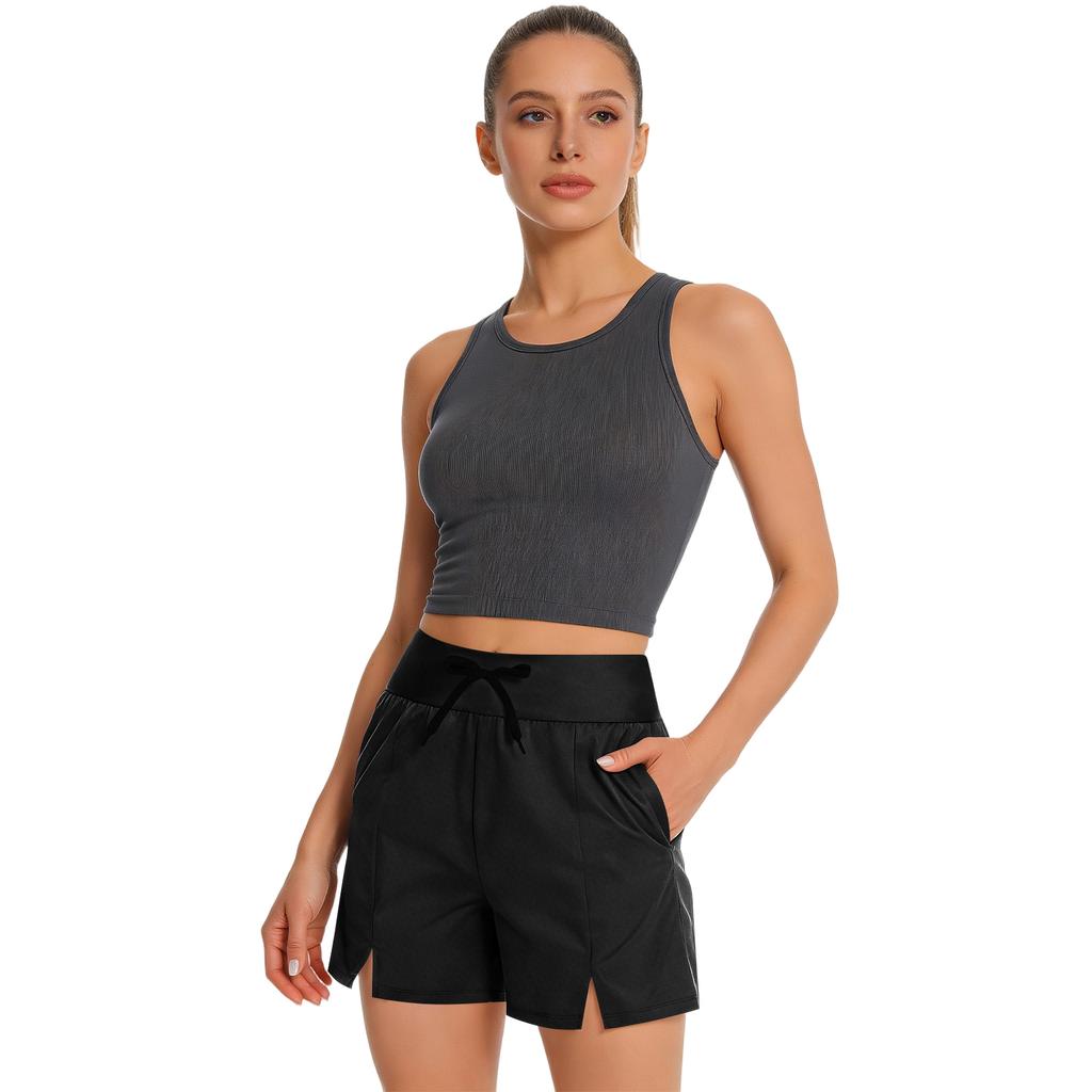 Damen-Shorts mit Taschen, Freizeit-Shorts