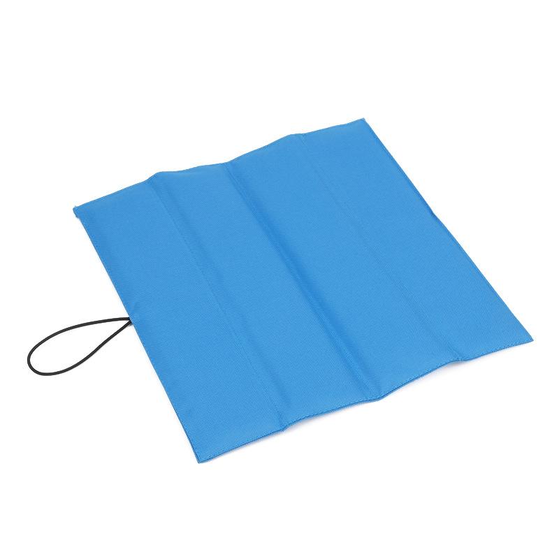 

Portable waterproof folding moisture-proof floor mat camping seat cushion thickened outdoor picnic shading beach travel 31.5*32.5cm небо синє кольору