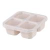 Food Box, Snack Box, Four Grids Transparent Lid, Snack Plate, Dried Fruit Box, Stove Wrapped, Tea And Snack Box, Fresh-keeping Snack Plate