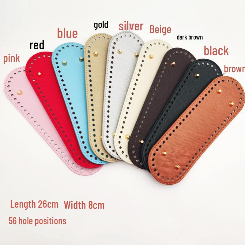 Hyuna DIY Gewebte Tasche Basis - 26x8cm Lederboden für Handgemachte Taschen