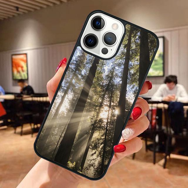Beautiful Nature Forest Tree Phone Case For iPhone 17 Air 13 12 14 15 16  Cover For Apple Pro Max Plus Shell