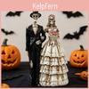 Klassisches Halloween-Skelett-Paar Harzfigur Für Haus Garten Dekorative Anzeige