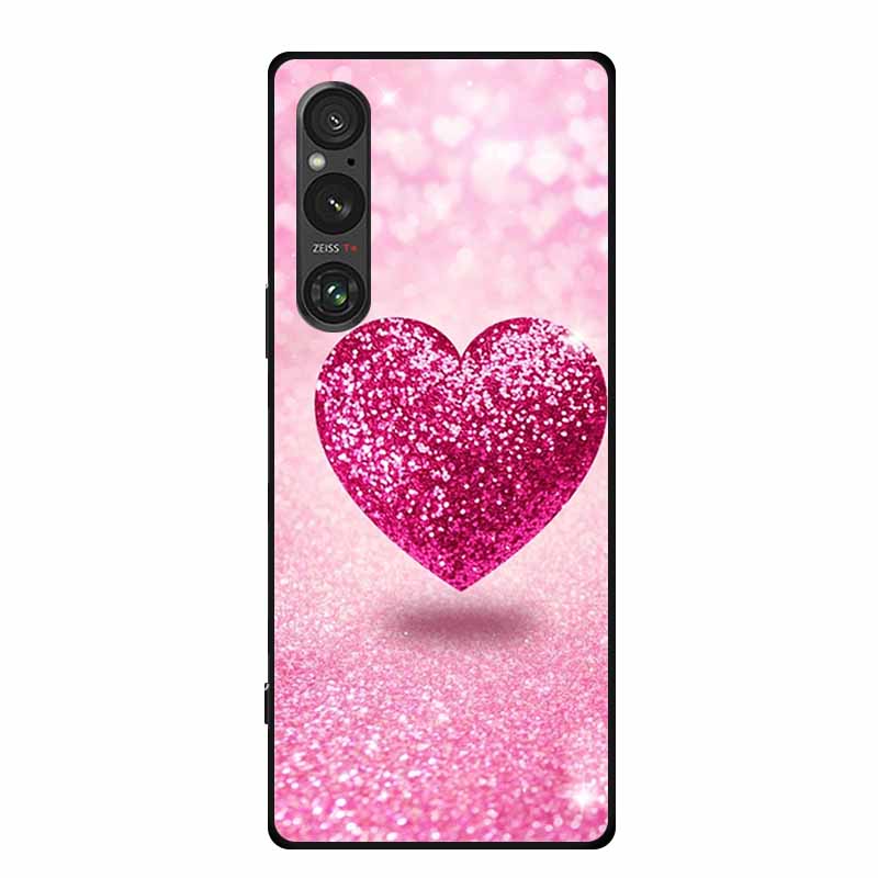 Etui na Sony Xperia 1 VI, luksusowe, miękkie silikonowe etui z TPU na tył telefonu Sony Xperia 1 VI 5G, urocze, odporne na wstrząsy, z motywem kwiatów i kreskówek