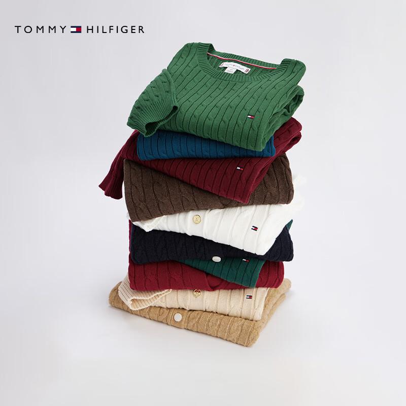 Tommy Hilfiger Women's Cable Knit Pure Cotton Sweaters & Cardigans