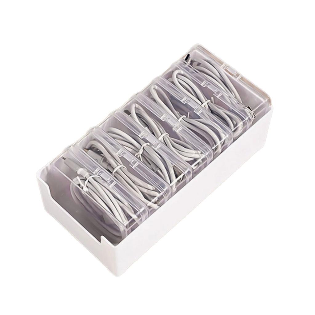 Sturdy Plastic Organizers Box With Multiple Compartments Accessory for Efficient Home Storage and Space Saving Designs