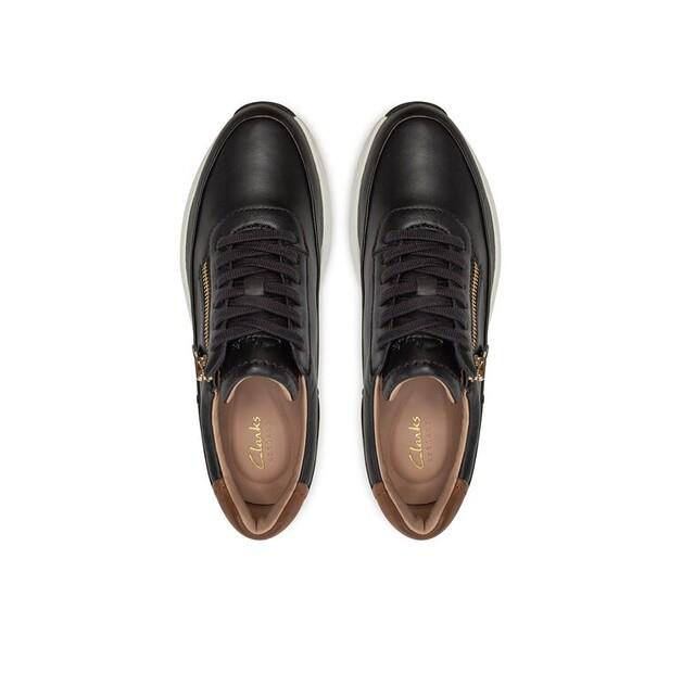 Clarks Кроссовки Tivoli Zip 26176648 Черный