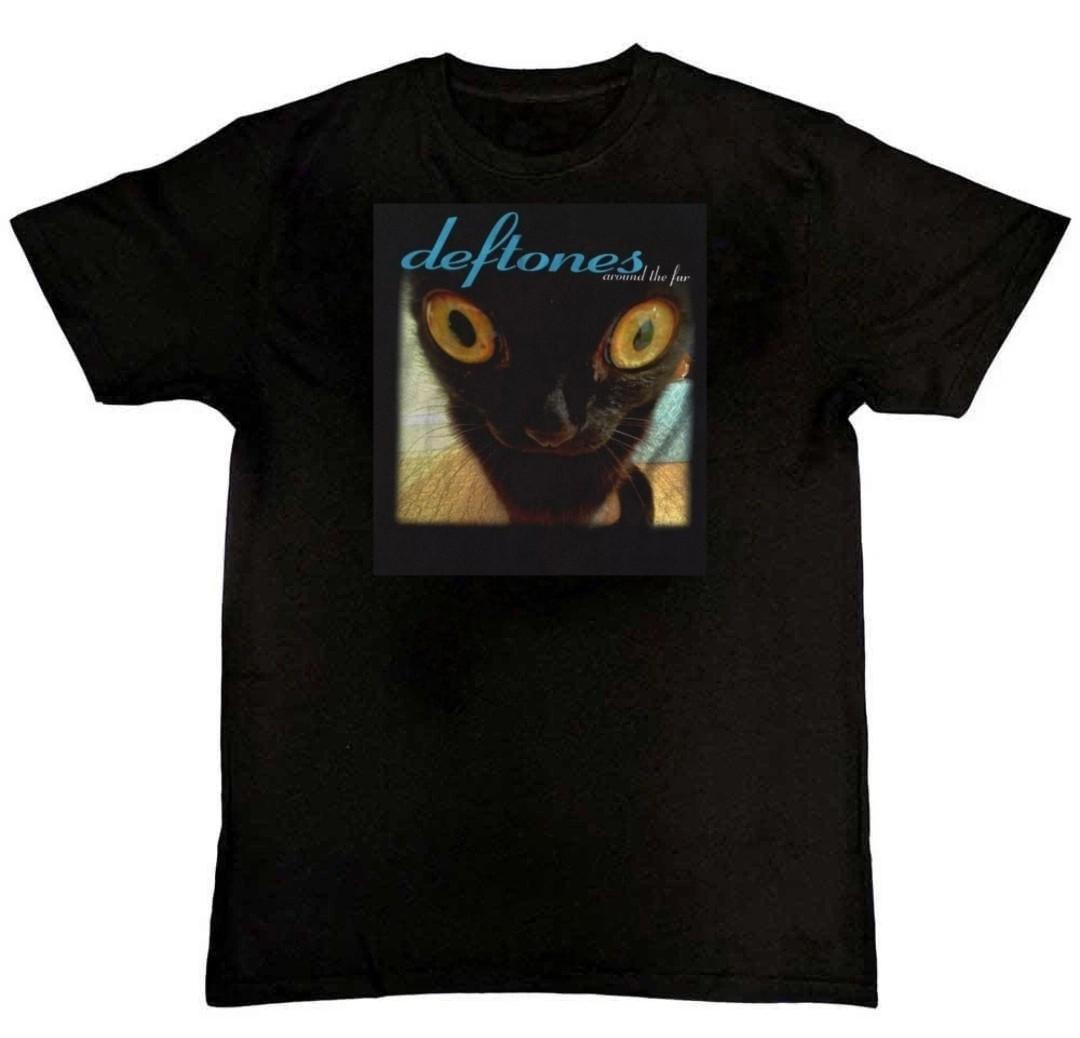 Deftones Around The Fur Cat Graphic Print Mens T-Shirt S