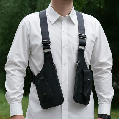 Vintage Handy Brusttaschen Oxford Stoff Schultergurt Tasche Doppel-Schultertasche Outdoor