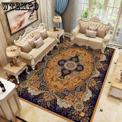 Ethnic Style Carpet Persian American Retro Living Room Sofa Coffee Table Carpet Household Bedroom Bedside Carpet Mat