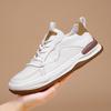 The first layer of cowhide white shoes 2025 autumn European station men's shoes platform trend sports and leisure shoes men's board shoes tide