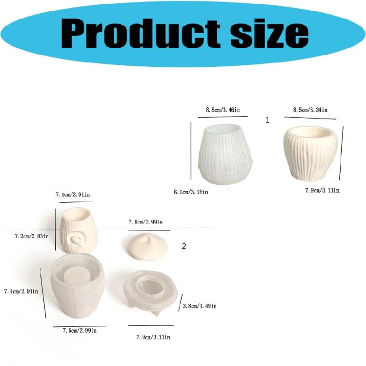 Premium Silicone Craft Mold with Intricate Mushroom Pattern For Handmade Enthusiasts Flower Pot Mould