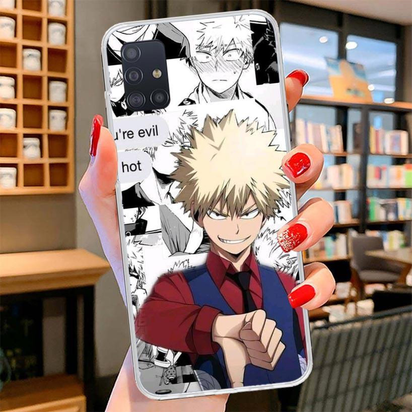 My Hero Deku Cover Phone Case For Samsung Galaxy A12 A22 A32 A52 A72 A02S Phone Case Note 20 Ultra 10 S10 Plus A51 A71 A50S A20S