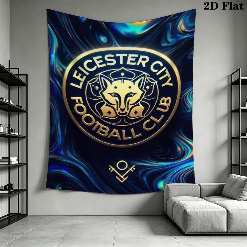 leicester city football club Wall Tapestry Aesthetic Wall Hanging Printed Fabric Blanket Decorative Tapestries for Bedroom Living Room Home Decor