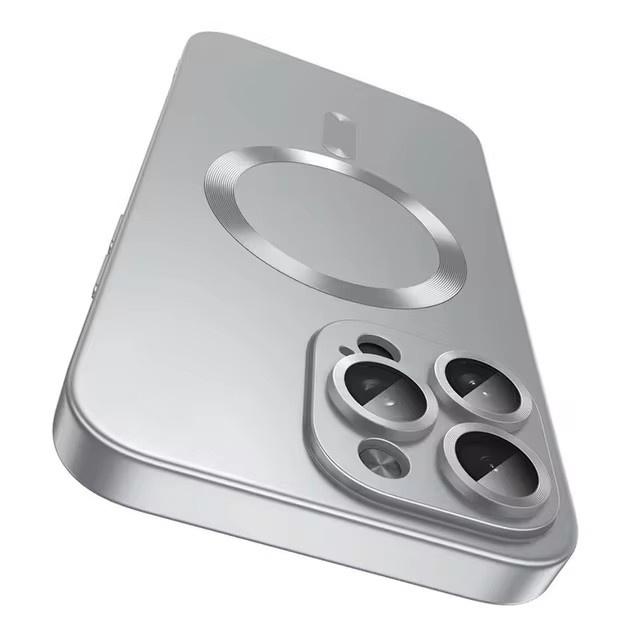 Für Magsafe Linsenschutz Matte Rutschfeste Handyhülle Für IPhone 16 15 14 13 12 11 Pro Max Plus Magnetische Kabellose Ladehülle
