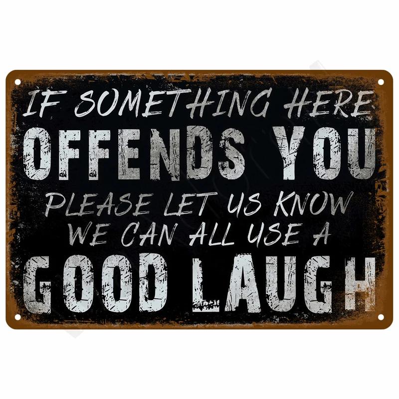 Vintage Metal Plate Tin Sign Plates Bar Retro Metal Sign Wall Art Mural Aesthetic Room Home Decor Items Poster Garage Decorat