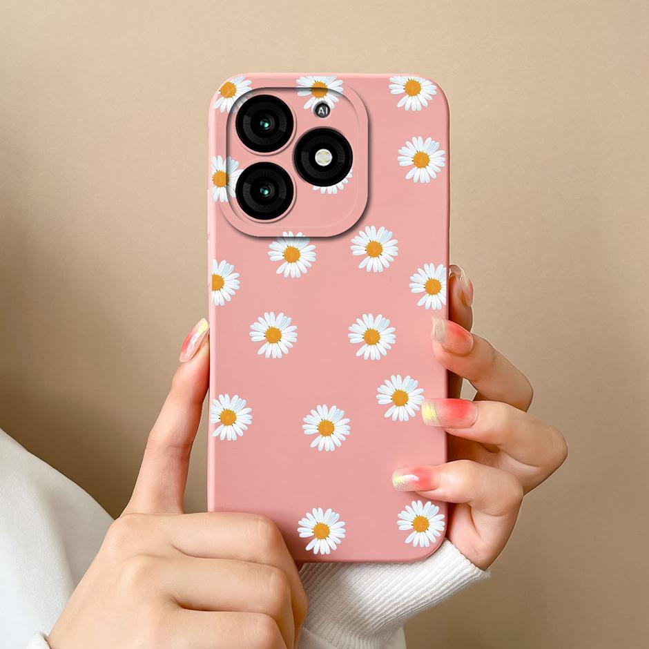 For Tecno Itel A70 Phone Case Cool Girl Cartoons Pattern Liquid Silicone Shell For ItelA70 A 70 High-quality New Design Fundas